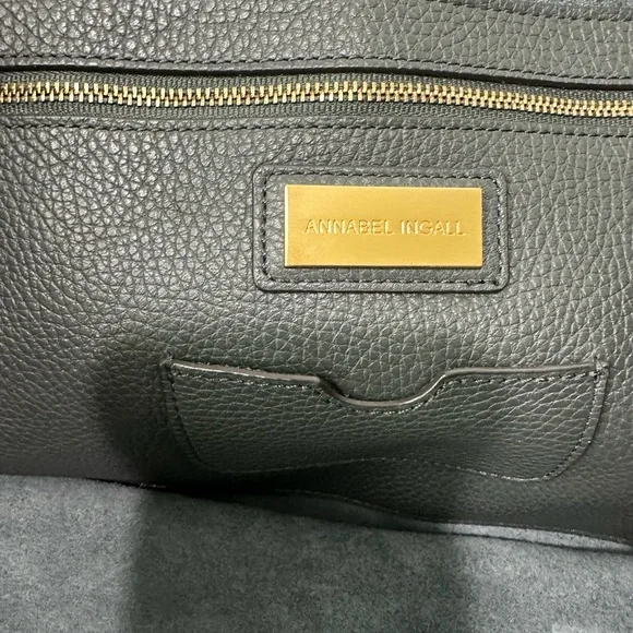 Annabel Ingall Gray Pebble Leather Tote - Picture 5 of 10